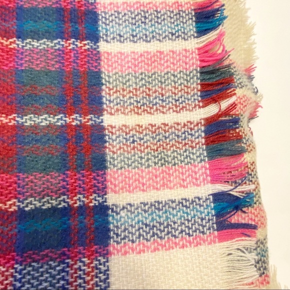 Plaid Blanket Scarf Wrap - Picture 3 of 5